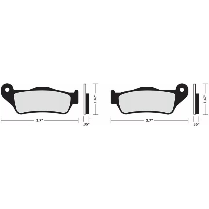 Bromsbelägg BAK DRAG BRAKE PAD - DRAG ORGANIC – bild 2