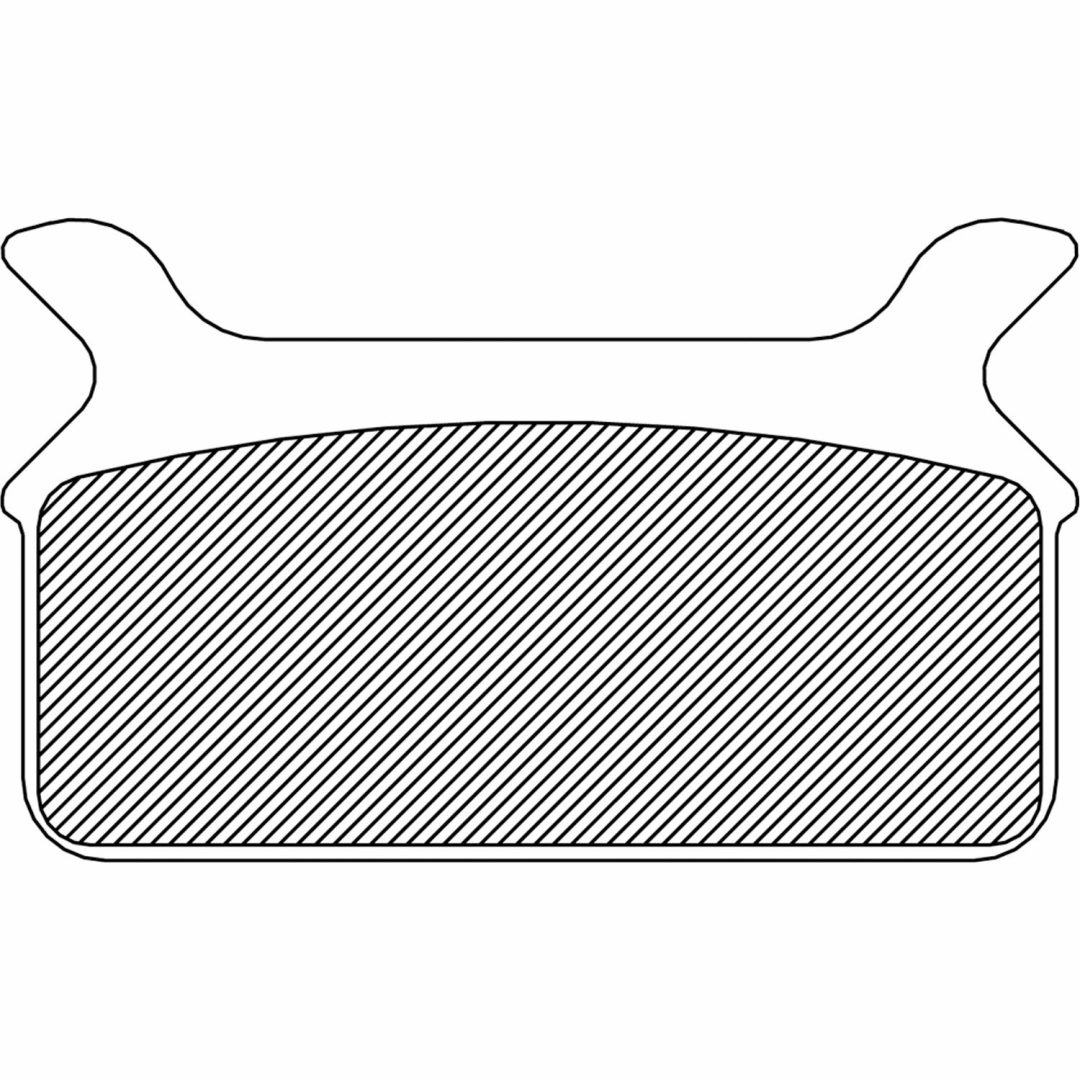 Bromsbelägg BAK DRAG Position: Bak Material: Organisk Kevlar