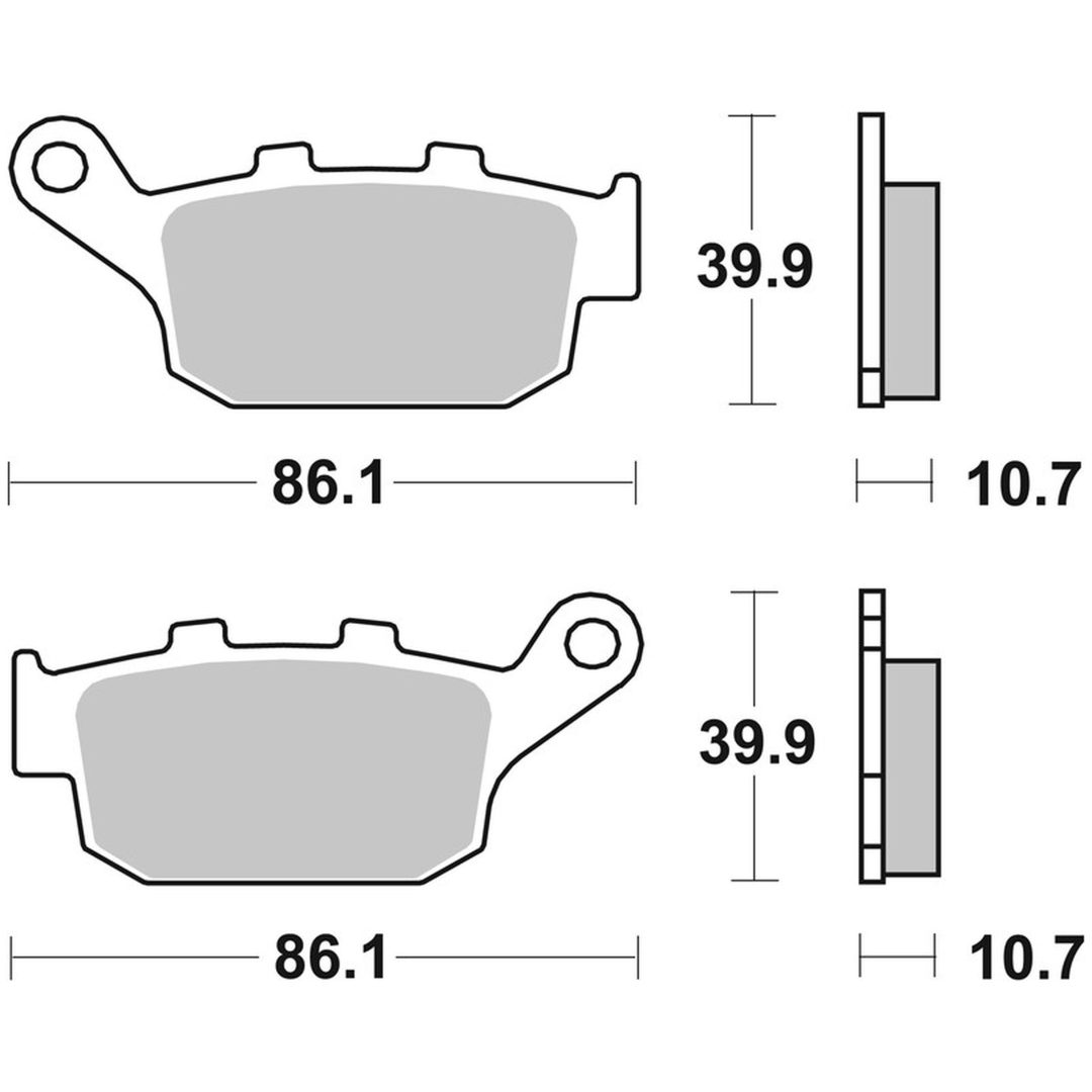 Bromsbelägg BAK Kolkeramik Brembo