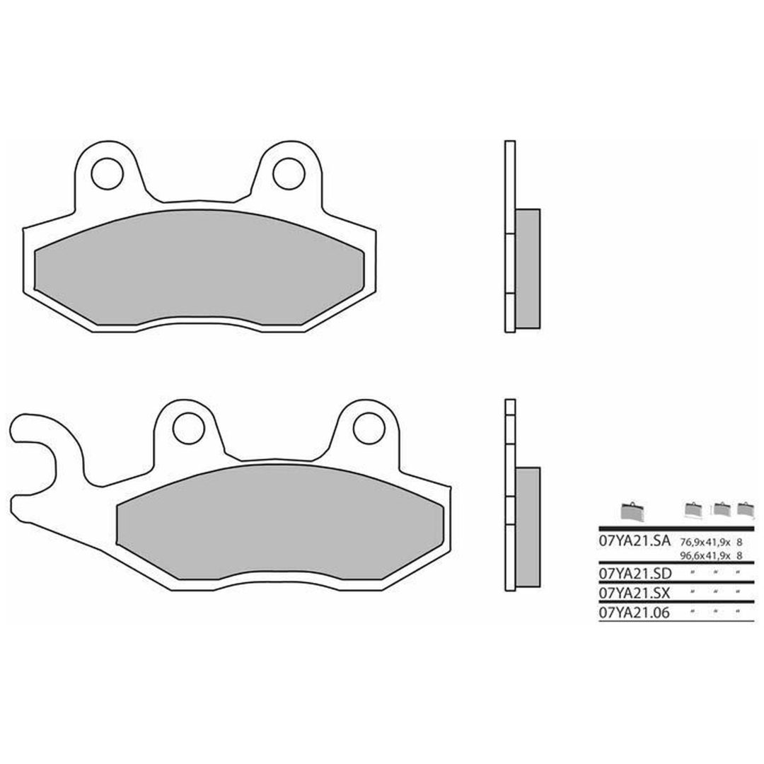 Bromsbelägg BAK Kolkeramik Brembo