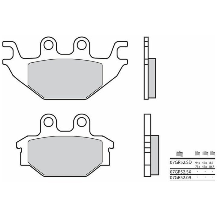 Bromsbelägg BAK Kolkeramik Brembo – bild 2