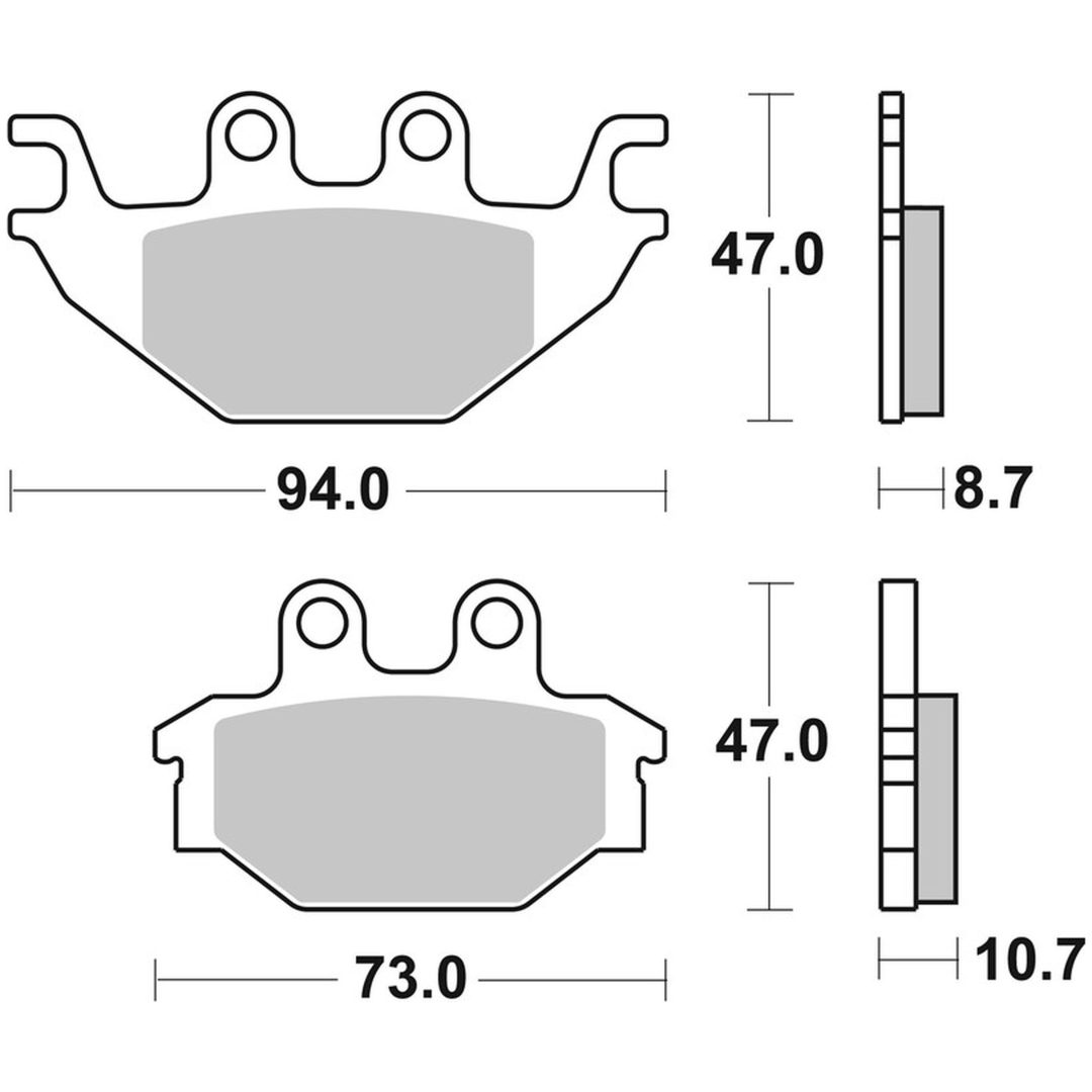 Bromsbelägg BAK Kolkeramik Brembo