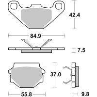 Bromsbelägg BAK Kolkeramik Brembo