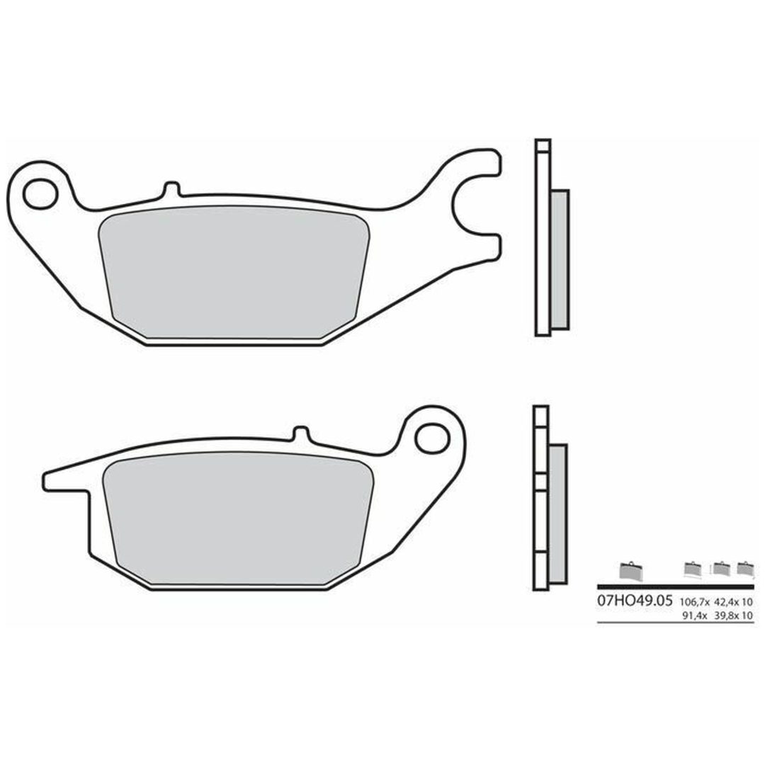 Bromsbelägg BAK Kolkeramik Brembo – bild 2