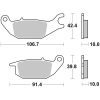 Bromsbelägg BAK Kolkeramik Brembo – miniatyr 1