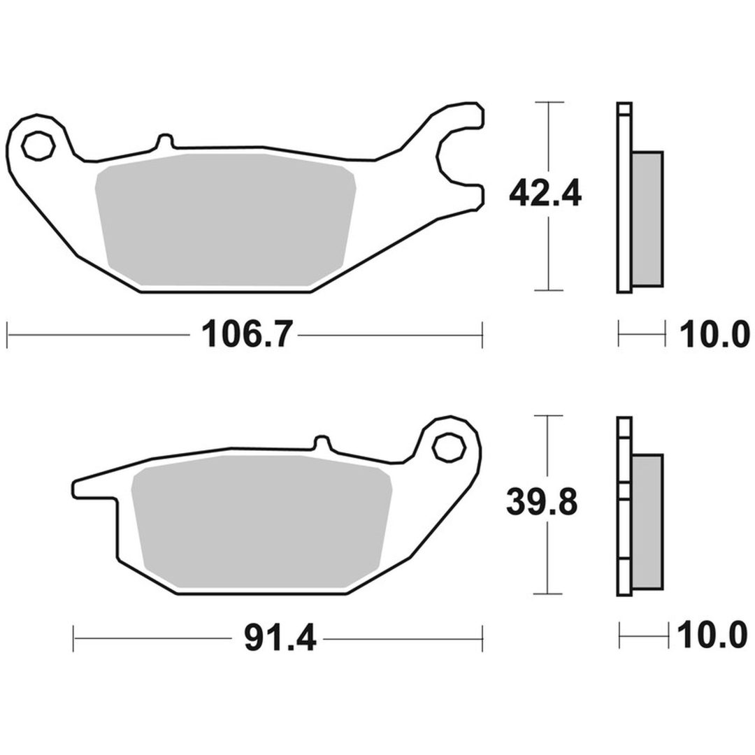 Bromsbelägg BAK Kolkeramik Brembo
