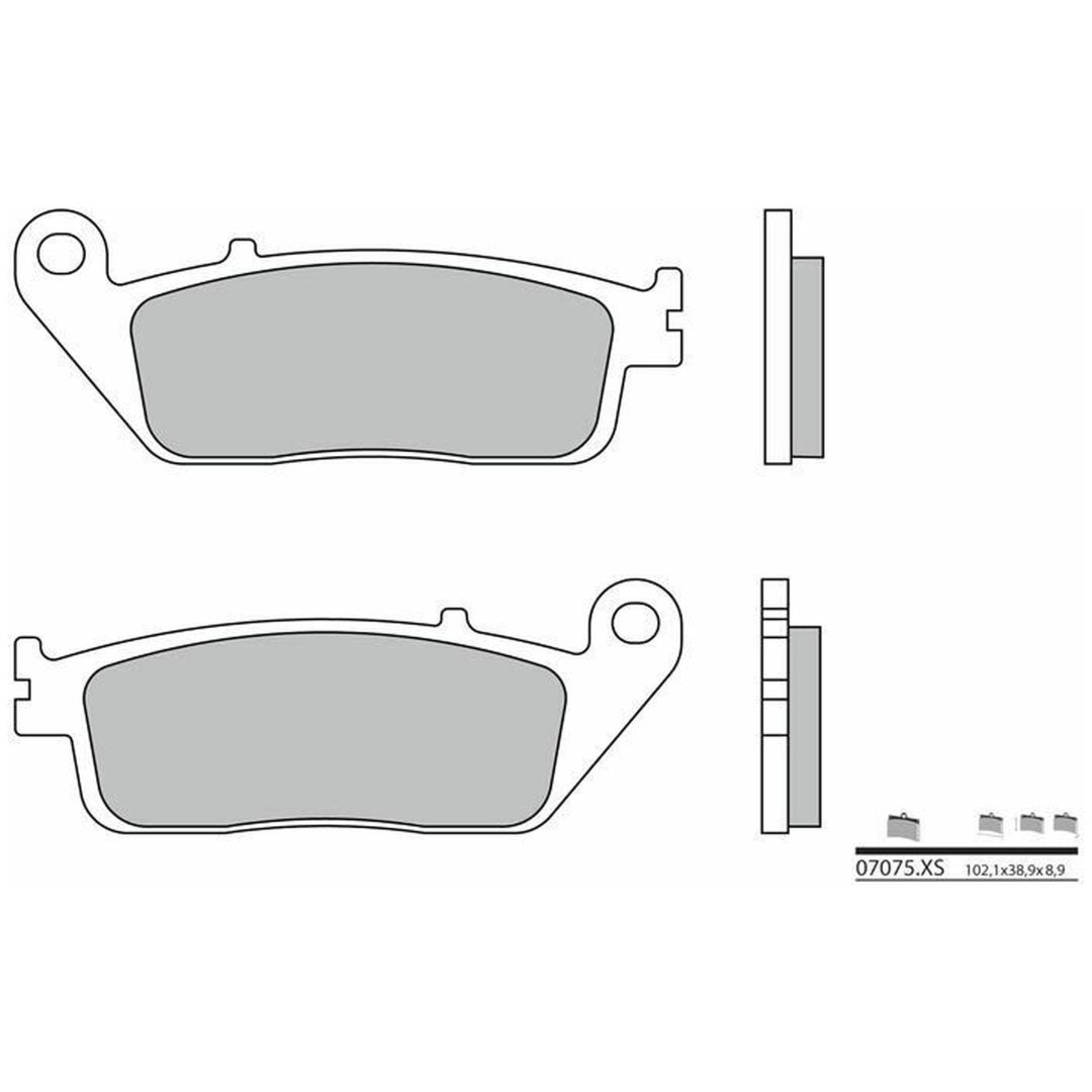 Bromsbelägg BAK Kolkeramik Brembo – bild 2
