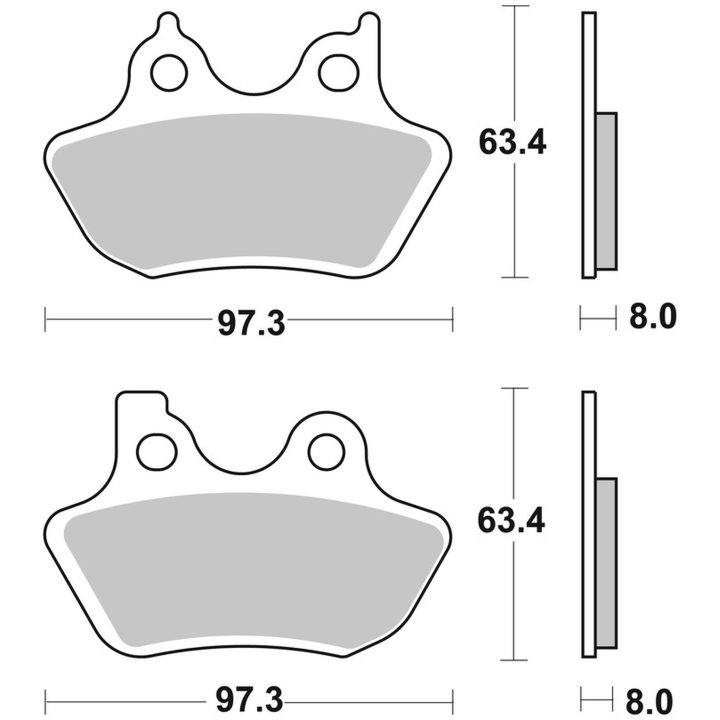 Bromsbelägg BAK Kolkeramik Brembo – bild 2