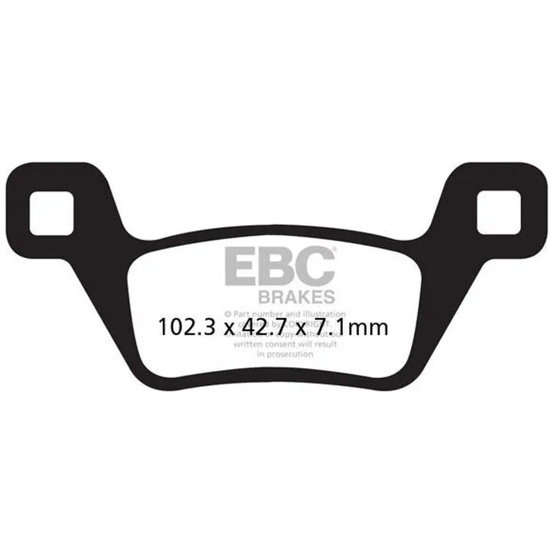 Bromsbelägg BAK Long Life R Metall Sinter EBC BRAKE PAD SINTER ATV/MX