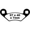 Bromsbelägg BAK Long Life R Metall Sinter EBC EBC DISC PAD SET – miniatyr 1