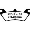 Bromsbelägg BAK Long Life R Metall Sinter EBC EBC METALLIC PAD SET – miniatyr 1