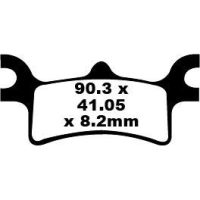 Bromsbelägg BAK Long Life R Metall Sinter EBC