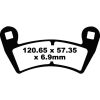 Bromsbelägg BAK Long Life R Metall Sinter EBC Long Life – miniatyr 1