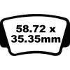 Bromsbelägg BAK Long Life R Metall Sinter EBC Long Life – miniatyr 1
