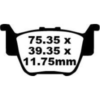 Bromsbelägg BAK Long Life R Metall Sinter EBC
