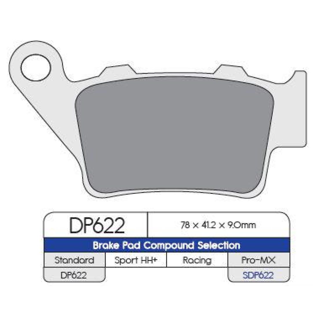 Bromsbelägg BAK MX-Pro DP-Brakes Bromsbelägg Bak Sintered Metal High-Performance Modell: SDP Pro MX