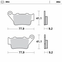 Bromsbelägg BAK Nitro MOTO-MASTER