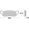 Bromsbelägg BAK Sinter Brembo – miniatyr 1