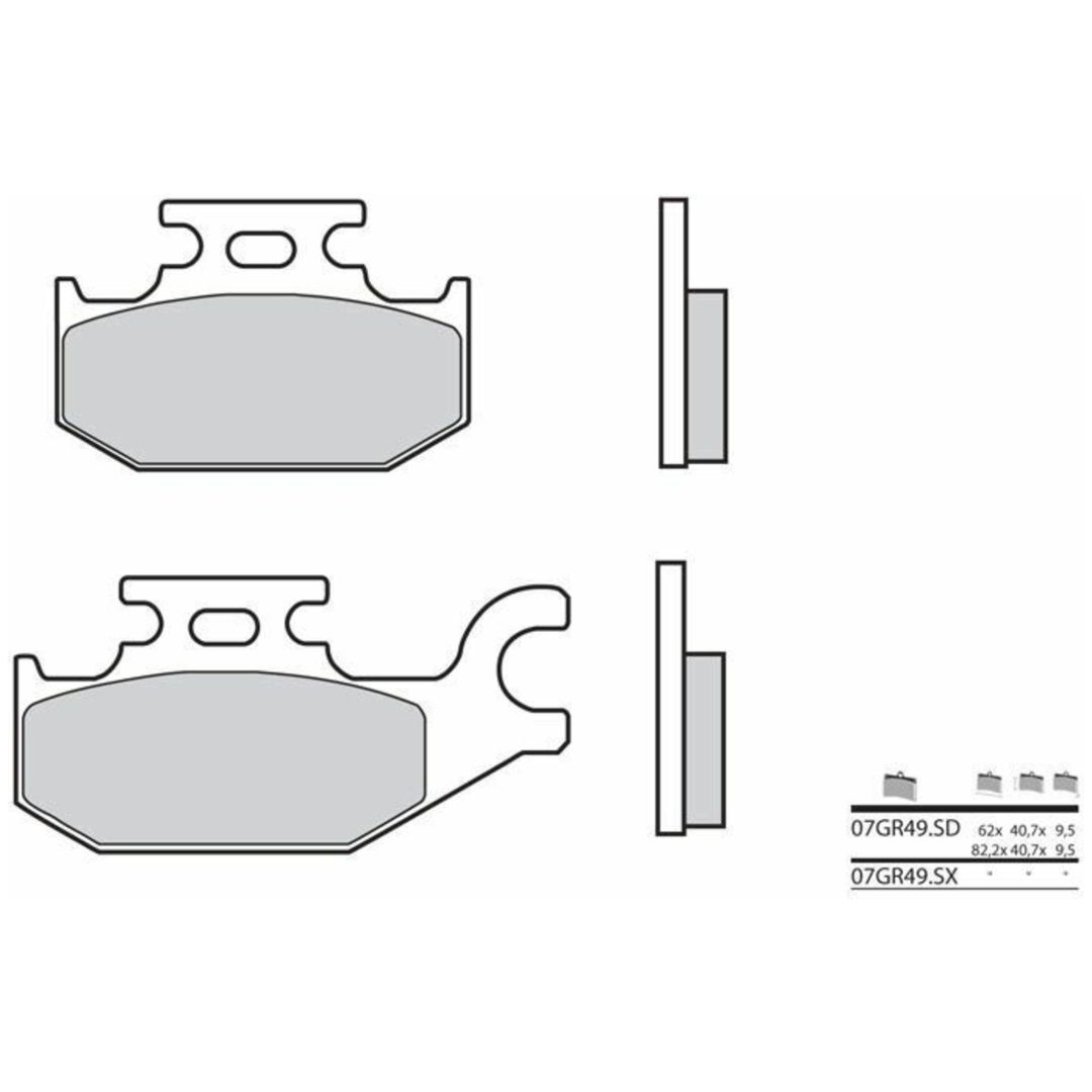 Bromsbelägg BAK Sinter Brembo
