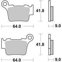 Bromsbelägg BAK Sinter Brembo