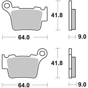 Bromsbelägg BAK Sinter Brembo