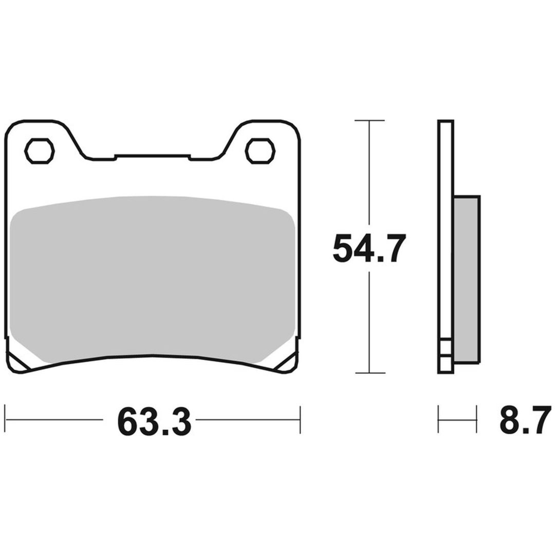 Bromsbelägg BAK Sinter Brembo