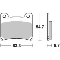 Bromsbelägg BAK Sinter Brembo