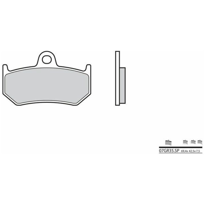 Bromsbelägg BAK Sinter Brembo – bild 2