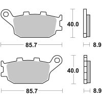 Bromsbelägg BAK Sinter Brembo