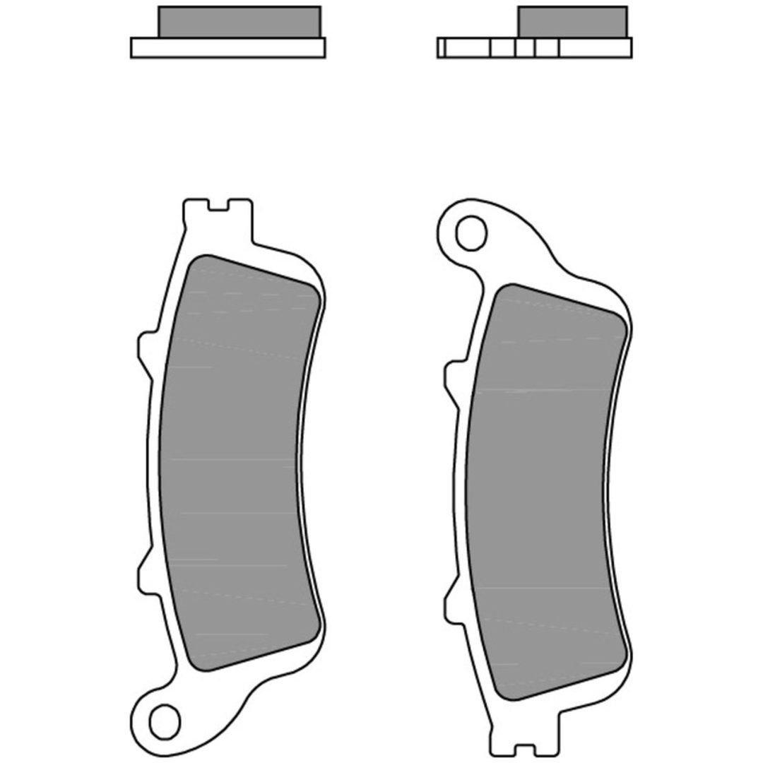 Bromsbelägg BAK Sinter Brembo – bild 3