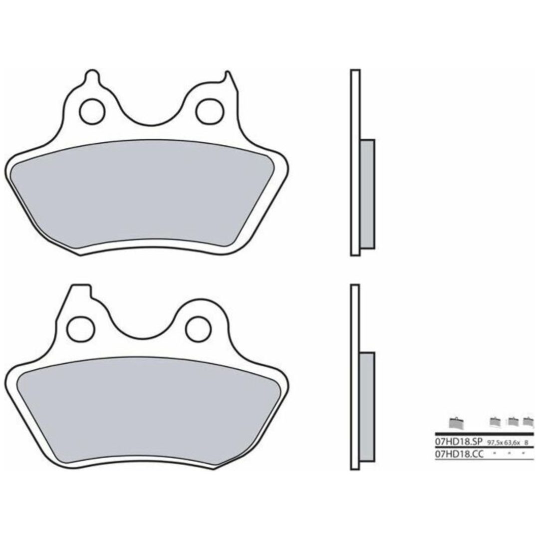 Bromsbelägg BAK Sinter Brembo