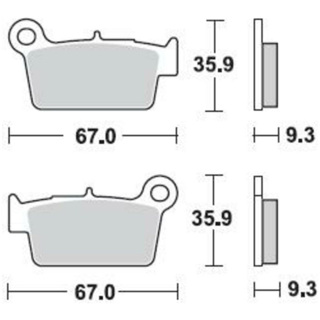 Bromsbelägg BAK Sintered BRAKING – bild 2