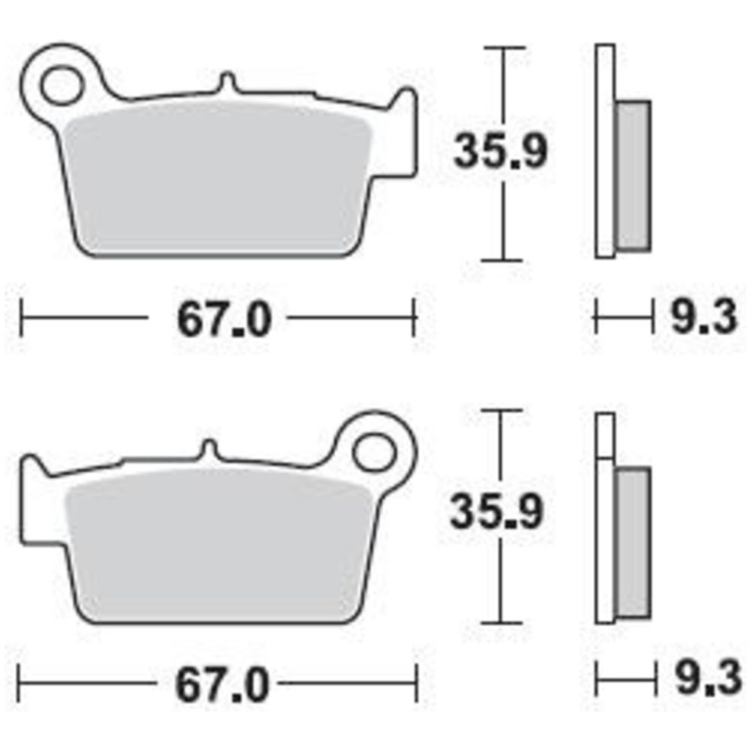 Bromsbelägg BAK Sintered BRAKING