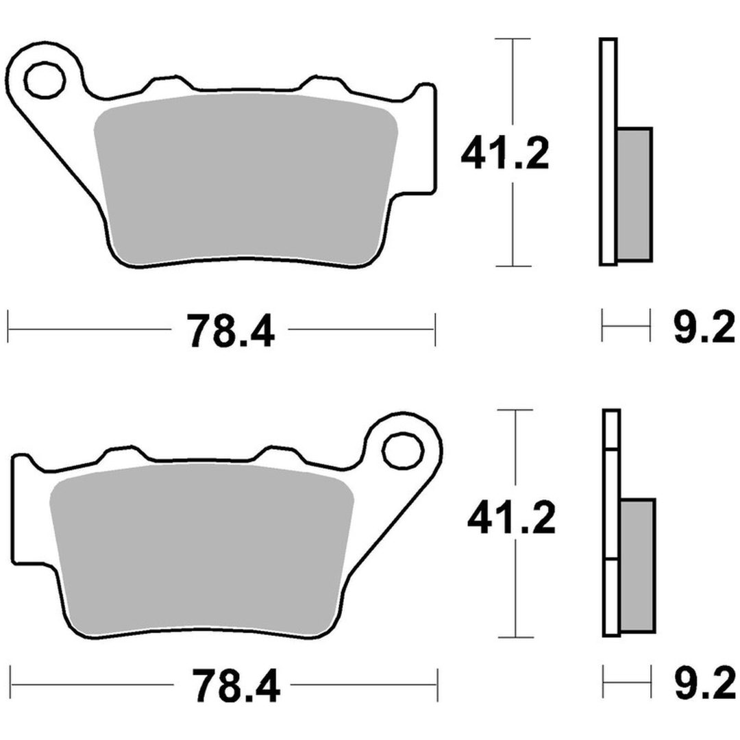 Bromsbelägg BAK Sintrad Metall Brembo