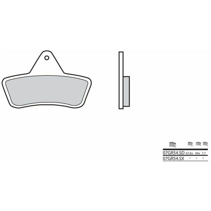 Bromsbelägg BAK Sintrad Metall Brembo – bild 2