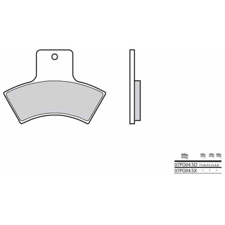 Bromsbelägg BAK Sintrad Metall Brembo – bild 2