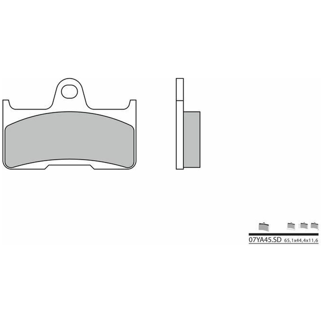 Bromsbelägg BAK Sintrad Metall Brembo – bild 2