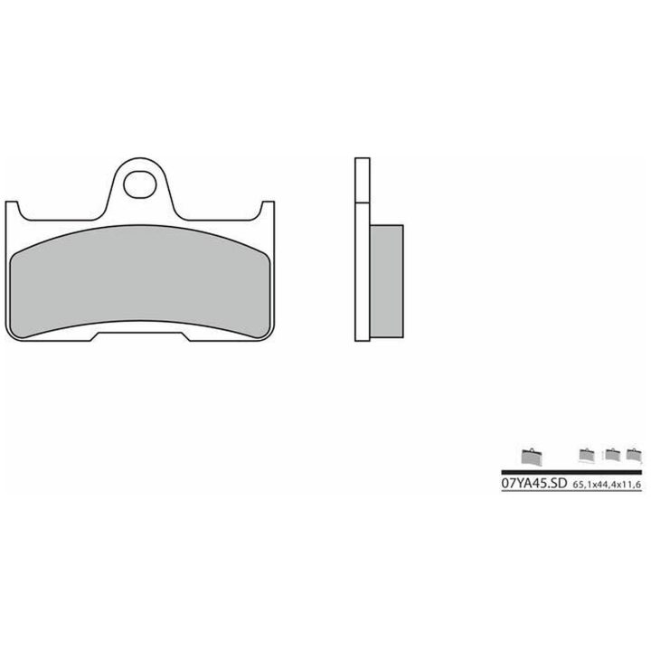 Bromsbelägg BAK Sintrad Metall Brembo – bild 2