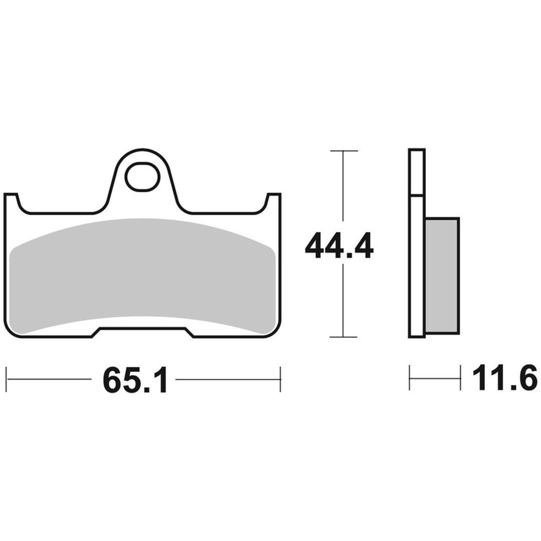 Bromsbelägg BAK Sintrad Metall Brembo
