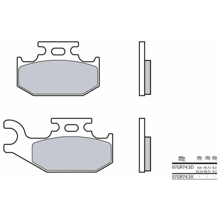 Bromsbelägg BAK Sintrad Metall Brembo – bild 2