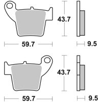 Bromsbelägg BAK Sintrad Metall Brembo