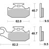 Bromsbelägg BAK Sintrad Metall Brembo – miniatyr 1