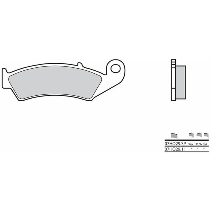 Bromsbelägg BAK Sintrad Metall Brembo – bild 2