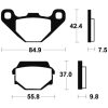 Bromsbelägg BAK Sintrad Metall Tecnium – miniatyr 2