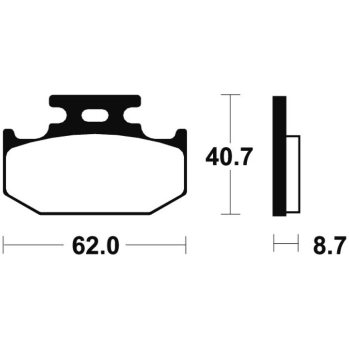 Bromsbelägg BAK Sintrad Metall Tecnium – bild 2