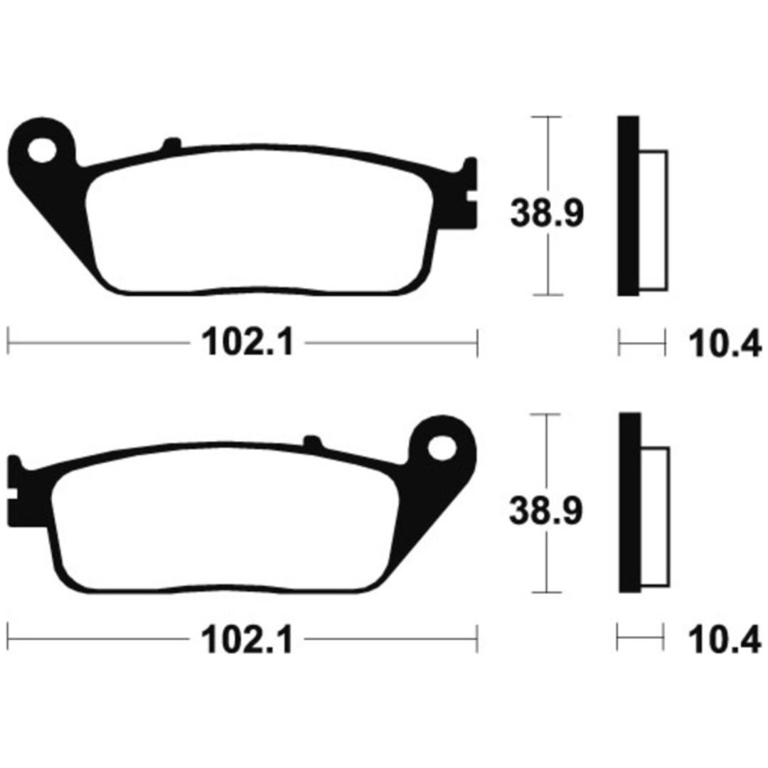 Bromsbelägg BAK Sintrad Metall Tecnium – bild 2