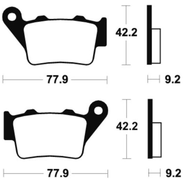 Bromsbelägg BAK Sintrad Metall Tecnium – bild 2