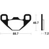 Bromsbelägg BAK Sintrad Metall Tecnium – miniatyr 2