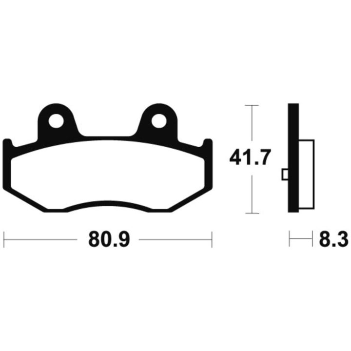 Bromsbelägg BAK Sintrad Metall Tecnium – bild 2