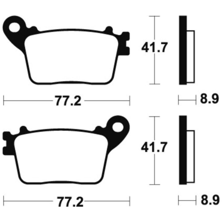 Bromsbelägg BAK Sintrad Metall Tecnium – bild 2